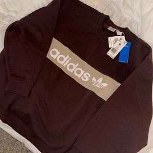 COPY - Adidas M women’s “shadow brown” crewneck /sweatshirt NWT